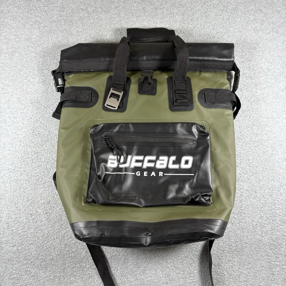 Buffalo Gear Backpack Cooler Waterproof Insulated Soft Side Olive Green Fishing
